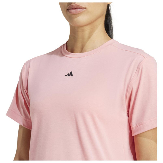 Adidas Γυναικεία κοντομάνικη μπλούζα Power Back-Cutout 3-Stripes Tee